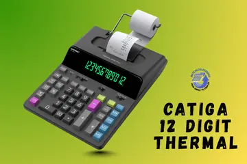 Real Using CATIGA 12 Digit Thermal Printing Calculator Review