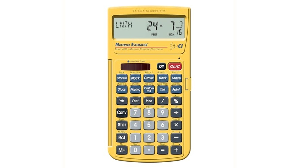 Best Calculator for Construction Measurements
